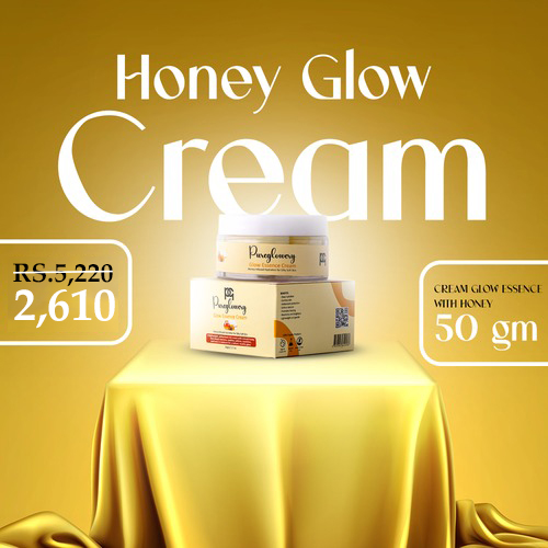 CREAM GLOW ESSENCE WITH HONEY - Cleanse your face thoroughly and pat dry. Take a small amount of the Glow Essence Cream. Gently apply it to your face and neck in circular motions. Massage until fully absorbed into the skin. Use twice daily for best results, morning and night. Honey, Beeswax, Sweet Almond Oil, Jojoba Oil, Coconut Oil, Shea Butter, Glycerin, Aloe Vera Gel, Vitamin E, Hyaluronic Acid