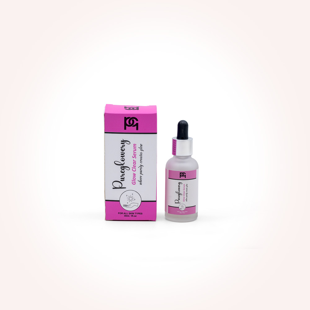 GLOW CLEAR SERUM (ANTI ACNE)  - For best results, use Glow Clear Serum twice a day as part of your daily skincare routine. Wash your face with cold water and pat dry, then apply a small amount of Glow Clear Serum to the face, hands, and neck using a dropper. Rub gently on the skin until the serum is completely absorbed.
